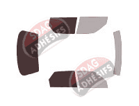 Gabarit vitrage - kit 3/4 arrière - Daihatsu Applause Berline 4 portes (1989 - 2000)