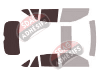 Gabarit vitrage - kit 3/4 arrière - Lexus RX (2) 5 portes (2003 - 2009)