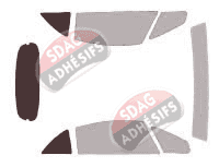 Gabarit vitrage - kit 3/4 arrière - Mitsubishi Eclipse (4) Cabriolet 2 portes (2007 - 2013) Gabarit vitrage - kit 3/4 arrière - Mitsubishi Eclipse (4) Cabriolet 2 portes (2007 - 2013)