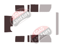 Gabarit vitrage - kit 3/4 arrière - Jeep Wrangler (3) 5 portes (2007 - 2011)