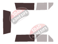 Gabarit vitrage - kit 3/4 arrière - Jeep Cherokee (2) 3 portes (1984 - 2001)
