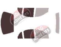 Gabarit vitrage - kit 3/4 arrière - Chevrolet Cavalier (3) Berline 4 portes (1995 - 2005)