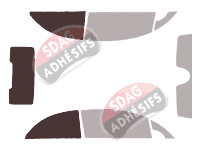 Gabarit vitrage - kit 3/4 arrière - Citroën C3 (1) Pluriel Cabriolet 2 portes (2003 - 2011)