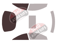 Gabarit vitrage - kit 3/4 arrière - Mercedes-Benz CL (3) Coupe 2 portes (2006 - 2015)
