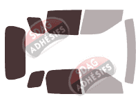 Gabarit vitrage - kit 3/4 arrière - Suzuki Ignis (2) Long 5 portes (2003 - 2009) Gabarit vitrage - kit 3/4 arrière - Suzuki Ignis (2) Long 5 portes (2003 - 2009)