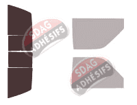 Gabarit vitrage - kit 3/4 arrière - Chevrolet Cheyenne Pick-up 2 portes (1988 - 1998)
