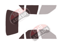 Gabarit vitrage - kit 3/4 arrière - Peugeot 405 Berline 4 portes (1987 - 1997)