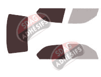Gabarit vitrage - kit 3/4 arrière - Alfa Romeo 146 Berline 4 portes (1994 - 2001)