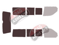 Gabarit vitrage - kit 3/4 arrière - Volkswagen Transporter T5 (5) Court 4 portes (2003 - 2015) Gabarit vitrage - kit 3/4 arrière - Volkswagen Transporter T5 (5) Court 4 portes (2003 - 2015)