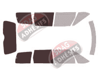 Gabarit vitrage - kit 3/4 arrière - Renault Grand Espace (3) Long 5 portes (1996 - 2002) Gabarit vitrage - kit 3/4 arrière - Renault Grand Espace (3) Long 5 portes (1996 - 2002)
