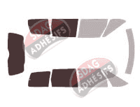 Gabarit vitrage - kit 3/4 arrière - Renault Grand Espace (3) Long 5 portes (1996 - 2002) Gabarit vitrage - kit 3/4 arrière - Renault Grand Espace (3) Long 5 portes (1996 - 2002)