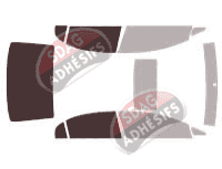 Gabarit vitrage - kit 3/4 arrière - Honda Civic (8) Berline 4 portes (2006 - 2011) Gabarit vitrage - kit 3/4 arrière - Honda Civic (8) Berline 4 portes (2006 - 2011)