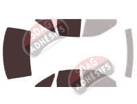 Gabarit vitrage - kit 3/4 arrière - Chevrolet Impala (6) Berline 4 portes (1990 - 1994)