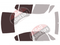 Gabarit vitrage - kit 3/4 arrière - Suzuki SX4 (1) Berline 4 portes (2006 - 2015)