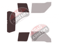 Gabarit vitrage - kit 3/4 arrière - Suzuki Vitara (1) 3 portes (1989 - 1999)