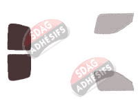 Gabarit vitrage - kit 3/4 arrière - Toyota Hiace (4) Utilitaire 5 portes (1995 - 2006)