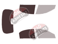 Gabarit vitrage - kit 3/4 arrière - Chevrolet Lacetti (1) 5 portes (2002 - 2010)