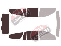 Gabarit vitrage - kit 3/4 arrière - Buick Enclave (1) 5 portes (2007 - 2017) Gabarit vitrage - kit 3/4 arrière - Buick Enclave (1) 5 portes (2007 - 2017)