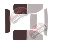 Gabarit vitrage - kit 3/4 arrière - Cadillac Escalade (3) EXT Pick-up 4 portes (2001 - 2006) Gabarit vitrage - kit 3/4 arrière - Cadillac Escalade (3) EXT Pick-up 4 portes (2001 - 2006)