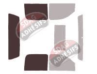 Gabarit vitrage - kit 3/4 arrière - Chevrolet Silverado (2) Crew Cab Pick-up 4 portes (2007 - 2013) Gabarit vitrage - kit 3/4 arrière - Chevrolet Silverado (2) Crew Cab Pick-up 4 portes (2007 - 2013)