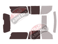 Gabarit vitrage - kit 3/4 arrière - Ford Expedition (3) EL/Max Long 5 portes (2007 - 2017)