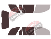 Gabarit vitrage - kit 3/4 arrière - Ford Taurus (4) X 5 portes (2004 - 2009)
