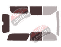 Gabarit vitrage - kit 3/4 arrière - Gmc Yukon (3) XL 5 portes (2007 - 2014)