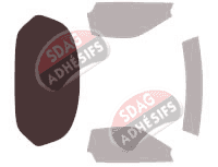 Gabarit vitrage - kit 3/4 arrière - Honda NSX Coupe 3 portes (1992 - 2005)