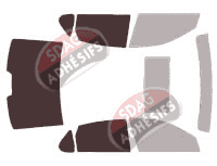 Gabarit vitrage - kit 3/4 arrière - Infiniti M (3) Berline 4 portes (2006 - 2011)