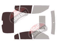 Gabarit vitrage - kit 3/4 arrière - Infiniti G (3) 35 Berline 4 portes (2003 - 2007)