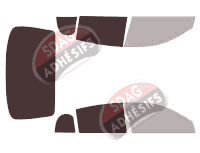 Gabarit vitrage - kit 3/4 arrière - Infiniti Q45 (3) Berline 4 portes (2002 - 2009)