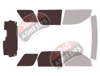 Gabarit vitrage - kit 3/4 arrière - Mercury Mariner 5 portes (2008 - 2011) Gabarit vitrage - kit 3/4 arrière - Mercury Mariner 5 portes (2008 - 2011)