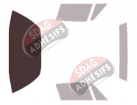 Gabarit vitrage - kit 3/4 arrière - Porsche 911 (2) Targa Coupe 2 portes (1975 - 1988)