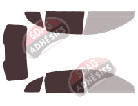 Gabarit vitrage - kit 3/4 arrière - Saturn Vue 5 portes (2007 - 2015)