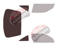 Gabarit vitrage - kit 3/4 arrière - Nissan 100 NX Coupe 3 portes (1991 - 1996)