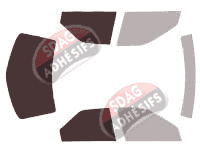 Gabarit vitrage - kit 3/4 arrière - Citroën Xantia 5 portes (1993 - 2002)
