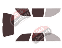 Gabarit vitrage - kit 3/4 arrière - Audi 100 (4) Break 5 portes (1991 - 1998)