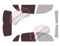 Gabarit vitrage - kit 3/4 arrière - Audi Q5 (1) 5 portes (2008 - 2016) Gabarit vitrage - kit 3/4 arrière - Audi Q5 (1) 5 portes (2008 - 2016)