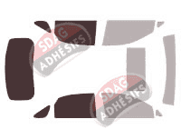 Gabarit vitrage - kit 3/4 arrière - Lexus RX (3) 5 portes (2009 - 2015) Gabarit vitrage - kit 3/4 arrière - Lexus RX (3) 5 portes (2009 - 2015)