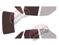 Gabarit vitrage - kit 3/4 arrière - Opel Astra (F) 5 portes (1991 - 1998) Gabarit vitrage - kit 3/4 arrière - Opel Astra (F) 5 portes (1991 - 1998)