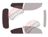 Gabarit vitrage - kit 3/4 arrière - Bmw Serie 1 (1) 3 portes (2007 - 2012) Gabarit vitrage - kit 3/4 arrière - Bmw Serie 1 (1) 3 portes (2007 - 2012)