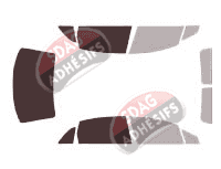 Gabarit vitrage - kit 3/4 arrière - Citroën C4 (1) Berline 4 portes (2007 - 2018) Gabarit vitrage - kit 3/4 arrière - Citroën C4 (1) Berline 4 portes (2007 - 2018)