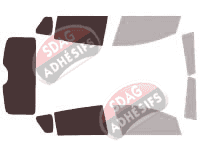 Gabarit vitrage - kit 3/4 arrière - Lancia Delta (3) 5 portes (2008 - 2014) Gabarit vitrage - kit 3/4 arrière - Lancia Delta (3) 5 portes (2008 - 2014)