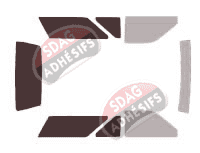 Gabarit vitrage - kit 3/4 arrière - Nissan Pathfinder (1) 3 portes (1987 - 1995)