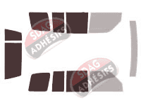 Gabarit vitrage - kit 3/4 arrière - Opel Monterey 5 portes (1992 - 2003)