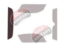 Gabarit vitrage - kit 3/4 arrière - Smart Roadster Coupe 2 portes (2003 - 2005)