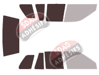 Gabarit vitrage - kit 3/4 arrière - Suzuki Swift (2) 5 portes (1988 - 1994) Gabarit vitrage - kit 3/4 arrière - Suzuki Swift (2) 5 portes (1988 - 1994)