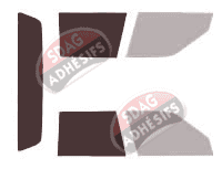 Gabarit vitrage - kit 3/4 arrière - Chrysler New Yorker Berline 4 portes (1988 - 1993)