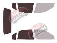 Gabarit vitrage - kit 3/4 arrière - Chrysler New Yorker Berline 4 portes (1994 - 1997)