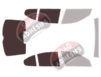 Gabarit vitrage - kit 3/4 arrière - Skoda Octavia (2) 5 portes (2008 - 2013) Gabarit vitrage - kit 3/4 arrière - Skoda Octavia (2) 5 portes (2008 - 2013)